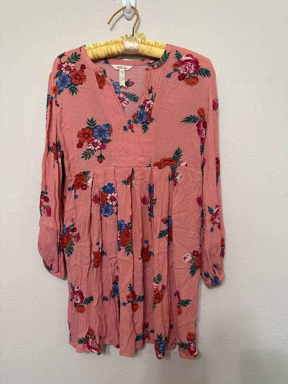 Matilda Jane Lets Go Out Dress Size M Floral In Bag Pink Womens (293)